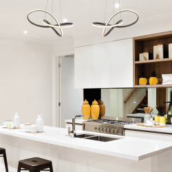 LED Полилей GORDIUS черен